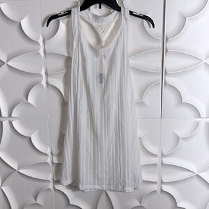 NEW eloquii twist back sheer white tank top sz 14.  (88)